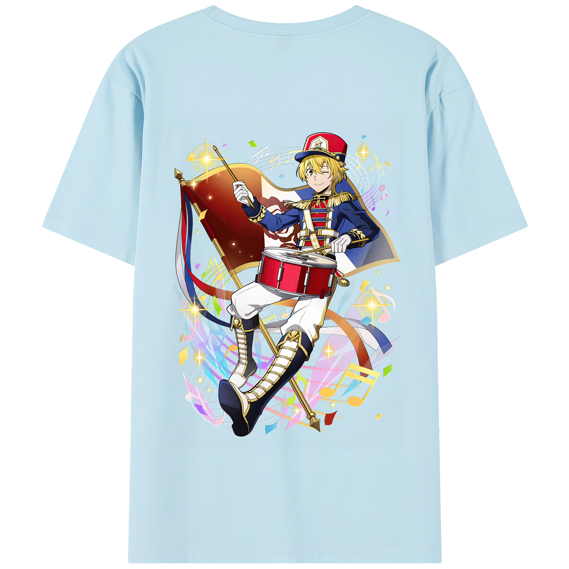 （画像用） 文豪ストレイドッグス Bungo Stray Dogs 綿100％半袖Tシャツ（背面プリント）
